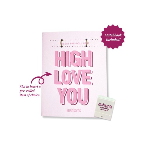 High Love You Greeting Card with Matchbook