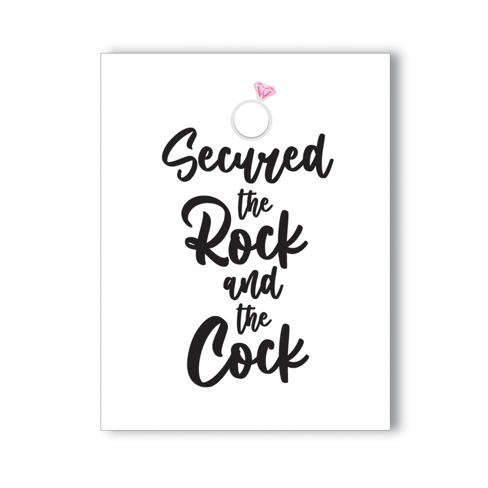 Tarjeta de Felicitación Bachelorette Rock Cock