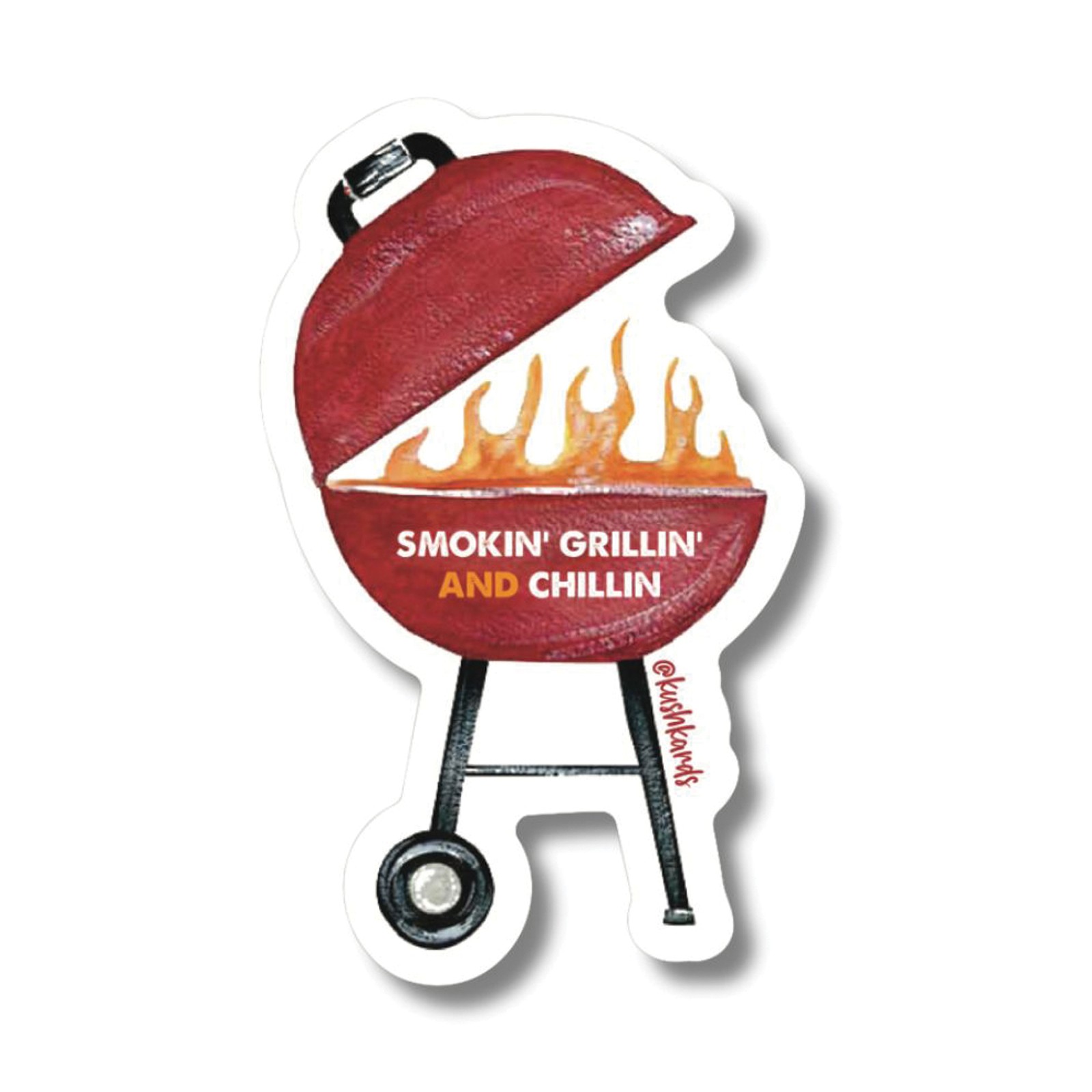 Grillin Chillin Sticker Pack of 3