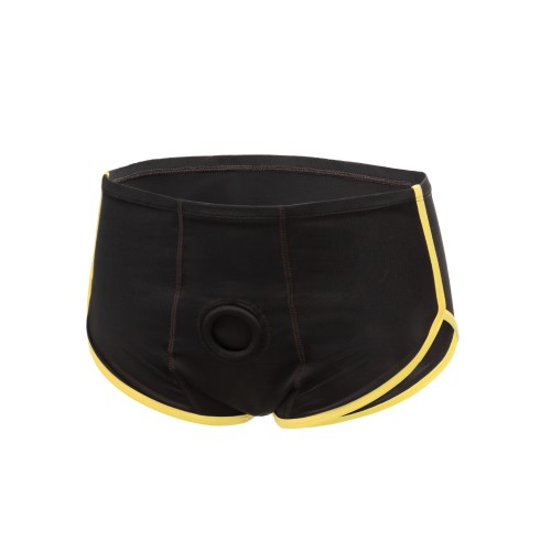 Boundless Black and Yellow Brief for Discreet Enhancement