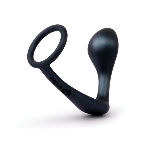 b-Vibe Ringer Cock Ring y Plug Prostático Negro