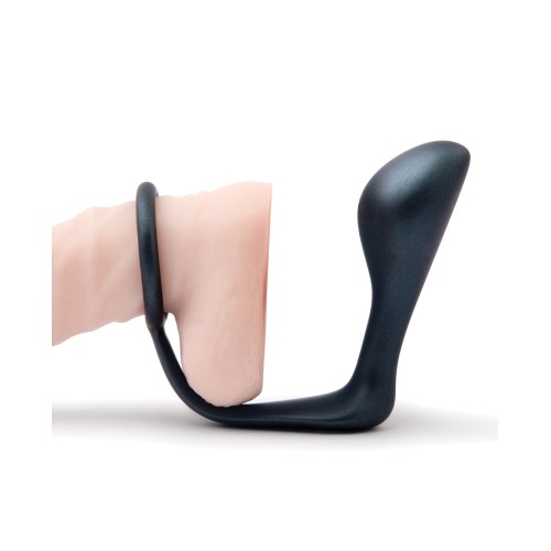 b-Vibe Butties Ringer Cock Ring and Prostate Plug Black