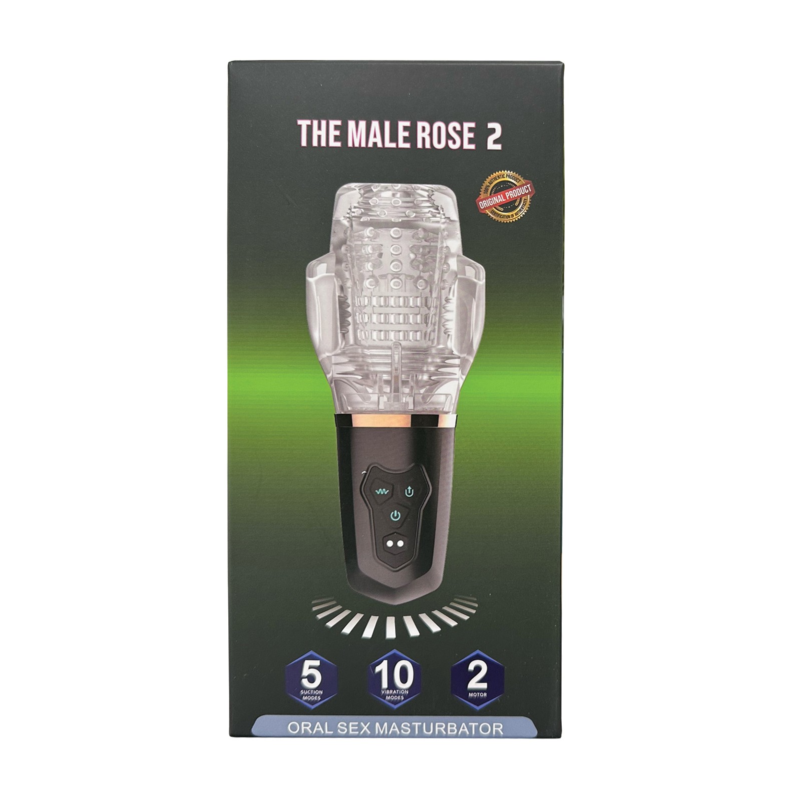 The Male Rose 2 Succionador y Vibrador Blow Job - Negro