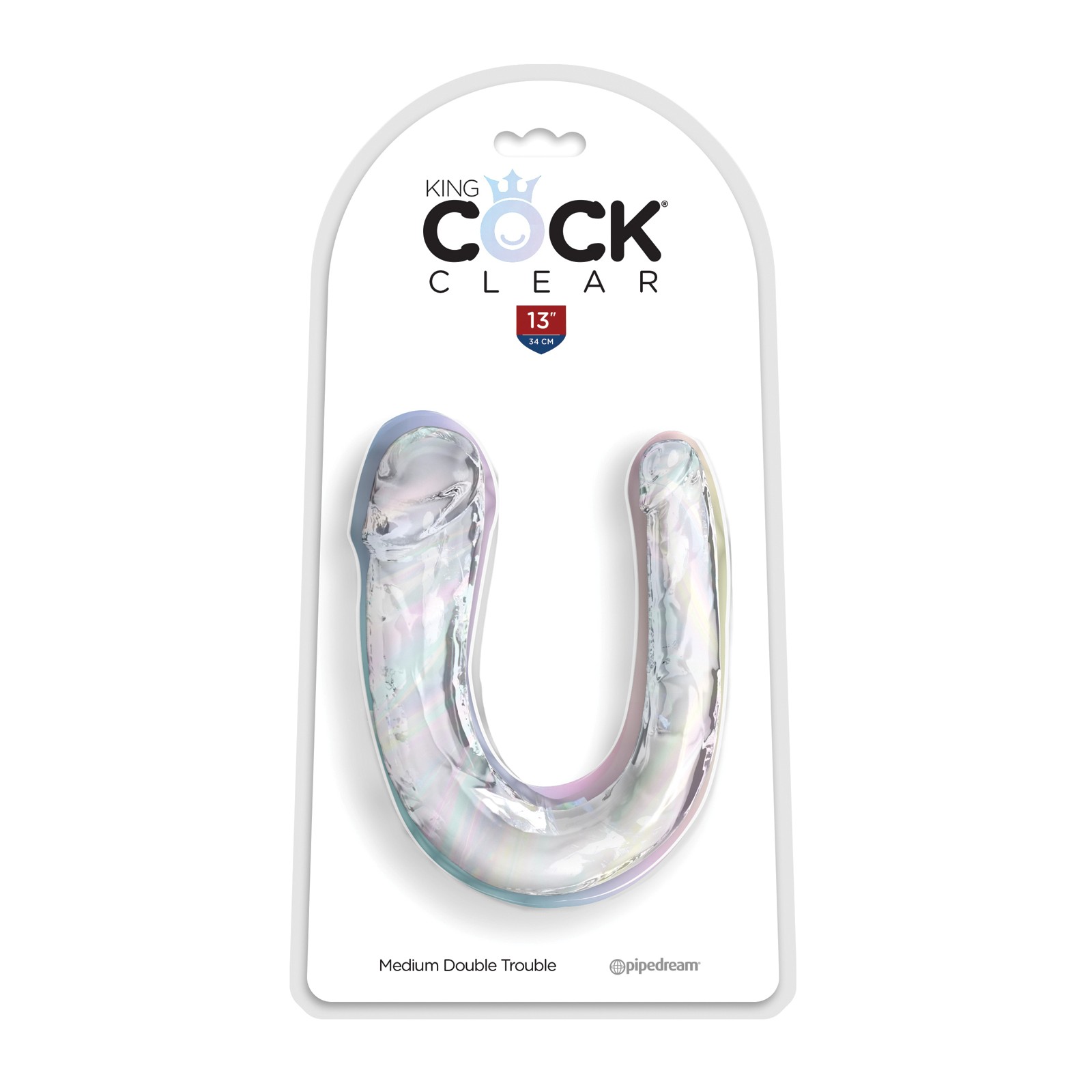 King Cock Dildo Doble Problema - Transparente