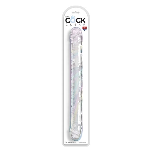 Dildo Doble King Cock Claro de 18"