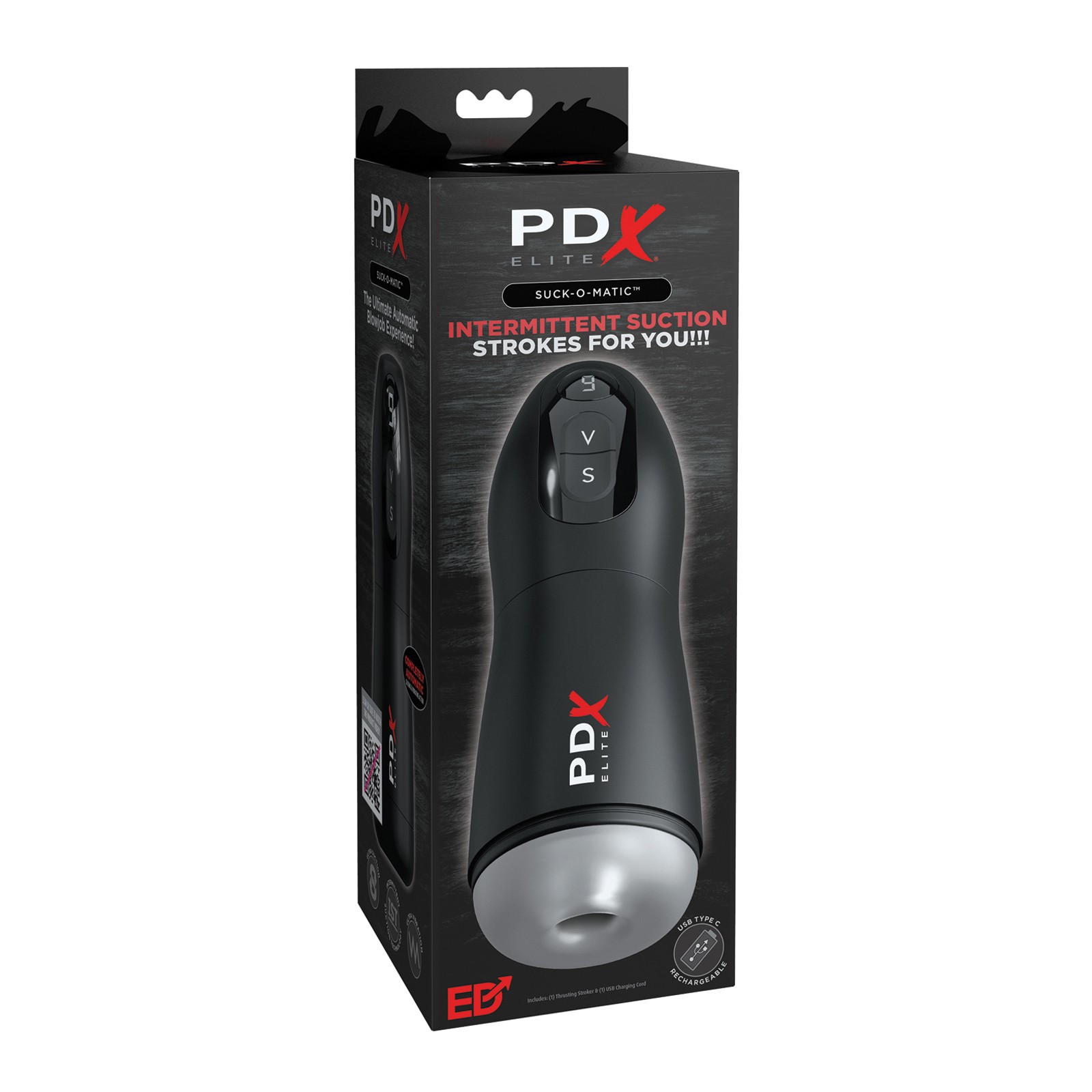 PDX Elite Suck-O-Matic Vibrating Stroker for Ultimate Pleasure