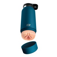 PDX Plus Fuck Flask Private Pleaser Stroker - Light Blue