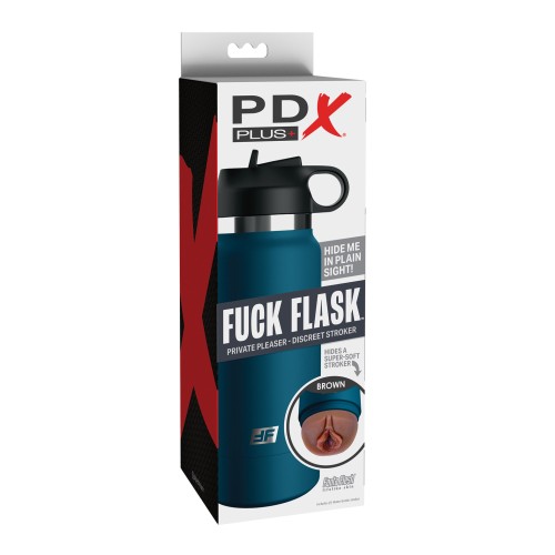 PDX Plus Fuck Flask Private Pleaser Stroker - Discreet Water Bottle Design