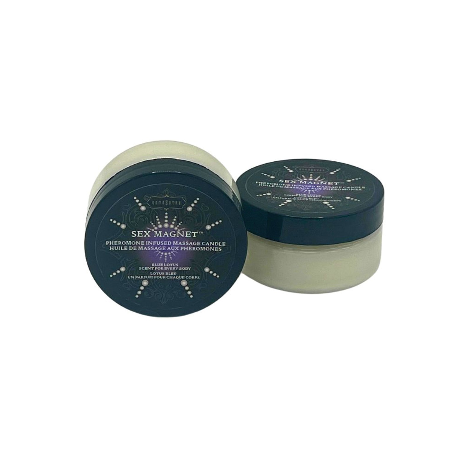 Kama Sutra Blue Lotus Massage Candle with Pheromones