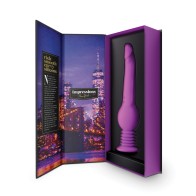 Blush Impressions New York Gyro Quake Dildo - Púrpura