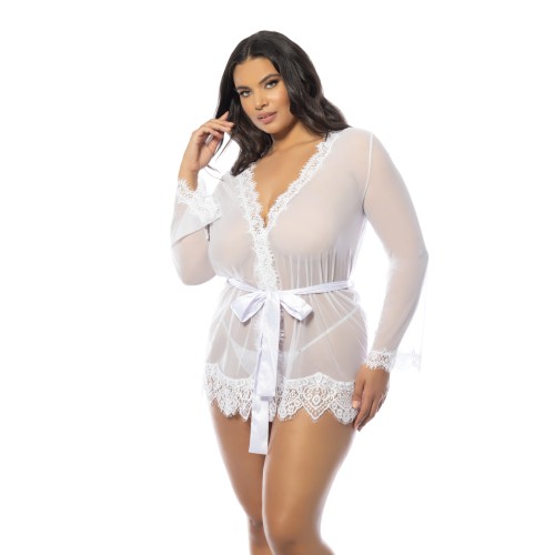 Provence Sheer Short Robe Luxury