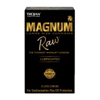 Condones Magnum Raw Trojan - Paquete de 10