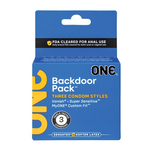 Paquete de 3 Condones Personalizados One Backdoor