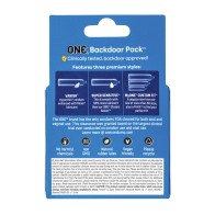 Paquete de 3 Condones Personalizados One Backdoor