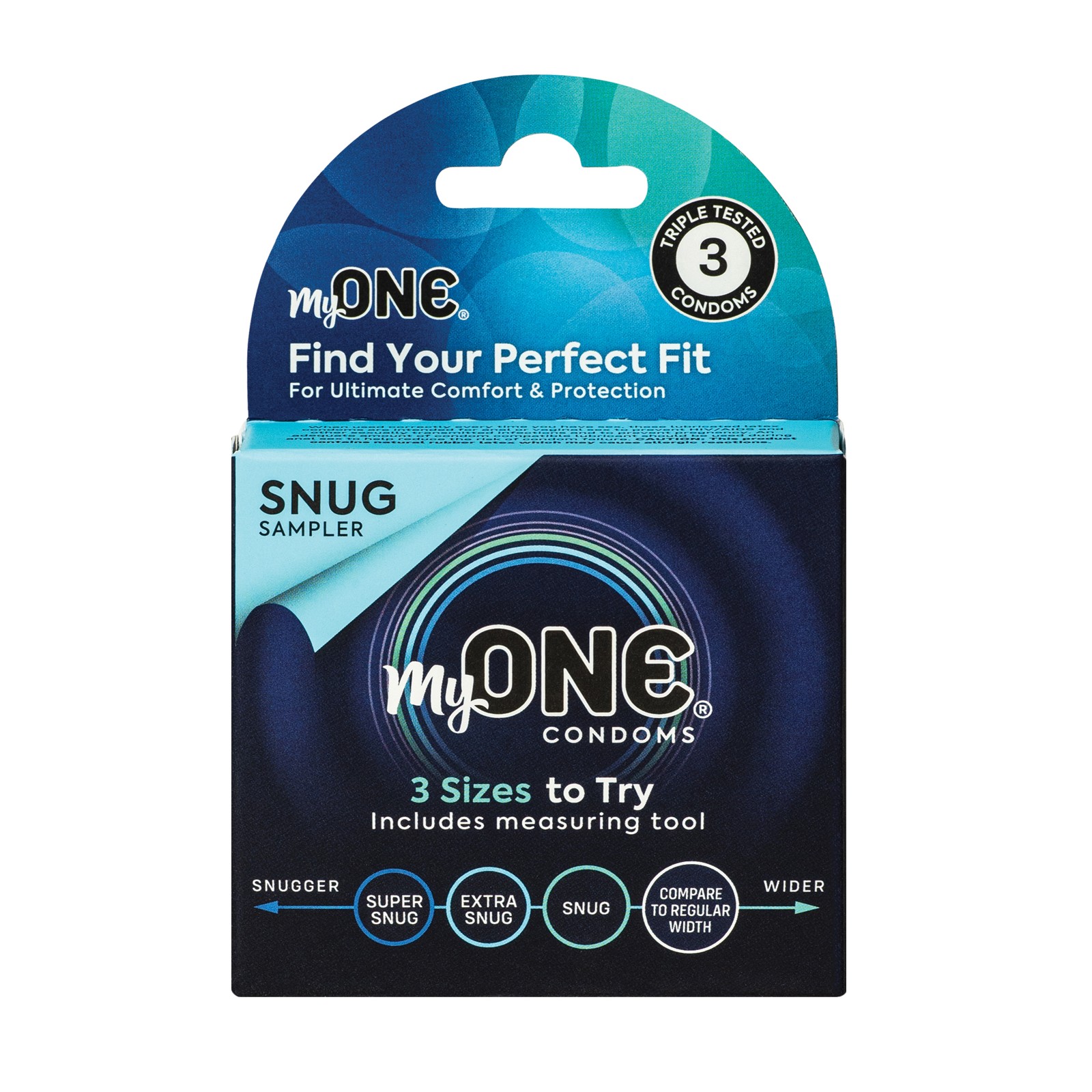 My One Snug Sampler Condoms Pack of 3