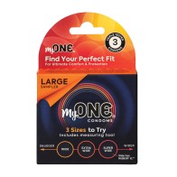 Condones MyONE Personalizados Pack de 3 | Mejor Variedad de Tamaños