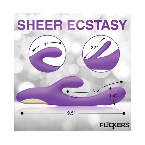 Inmi Tri-Flick Rabbit Vibrator - Purple