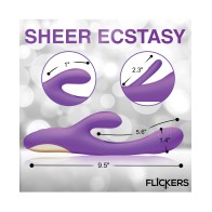 Inmi Tri-Flick Rabbit Vibrator - Purple