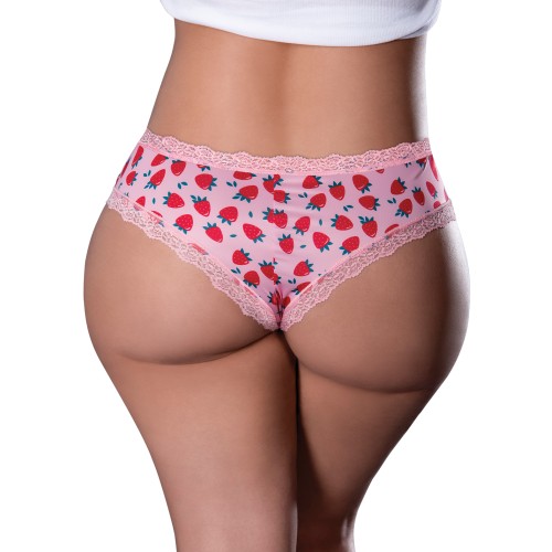 Shorts Crotchless Sweet Treats con Lubricante - Rosa Seductor