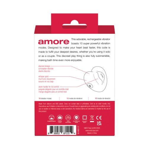 Vibrador Recargable VeDo Amore - Rojo