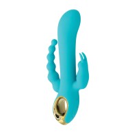 Natalie's Mighty Magic Clit G-Spot Anal Vibrator Aqua