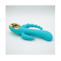 Natalie's Mighty Magic Clit G-Spot Anal Vibrator Aqua