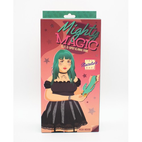 Natalie's Mighty Magic Clit G-Spot Anal Vibrator Aqua