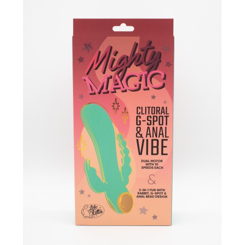 Natalie's Mighty Magic Clit G-Spot Anal Vibrator Aqua