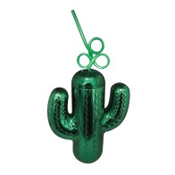 Taza Cactus Verde Metálico