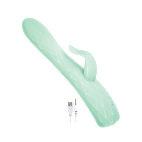 Goddess Heat-up & Rotating Vibrator - Aqua