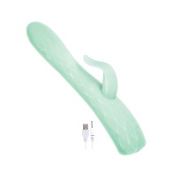 Vibrador Goddess Calentable y Rotativo - Aqua