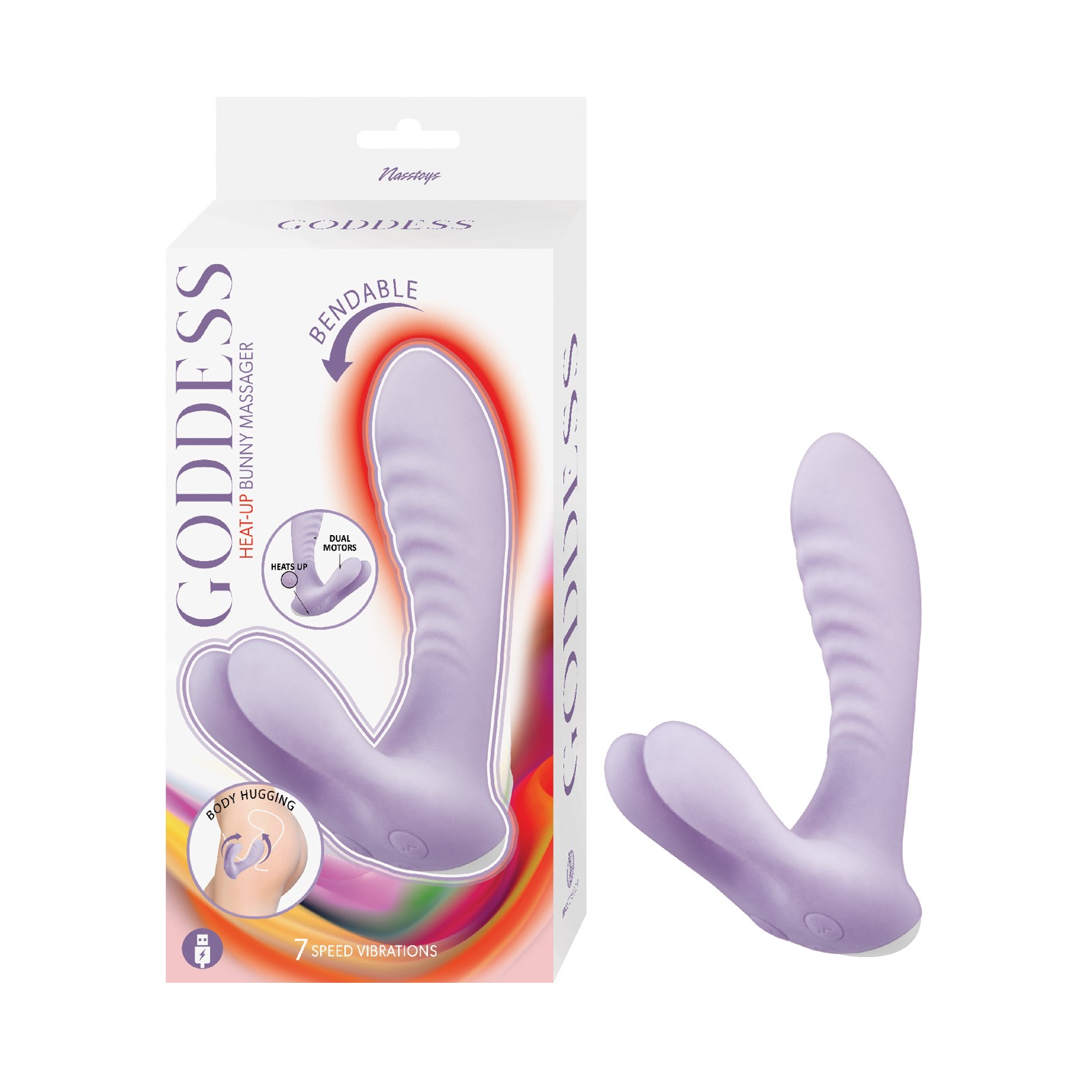 Goddess Heat Up Bunny Vibrator Lavender