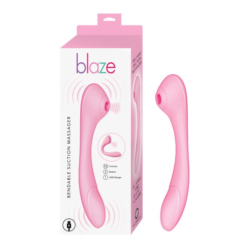 Blaze Bendable Suction Massager Pink