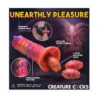 Creature Cocks Nymphoid Ovipositor Silicone Dildo with Eggs - Multi Color