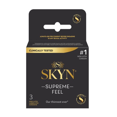 Condones Lifestyles SKYN Supreme Feel Paquete de 3 - Sensibilidad Suprema