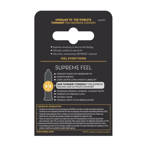 Condones Lifestyles SKYN Supreme Feel Paquete de 3 - Sensibilidad Suprema