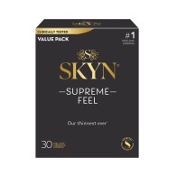 Condones Lifestyles SKYN Supreme Feel - Paquete de 30