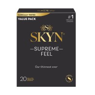 Condones Lifestyles SKYN Supreme Feel Paquete de 20 - No Látex