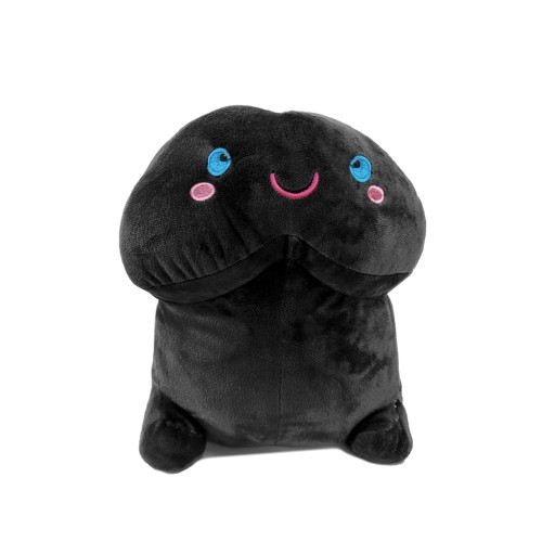 Peluches de Pene Corto Shots - Negro 8 Pulgadas