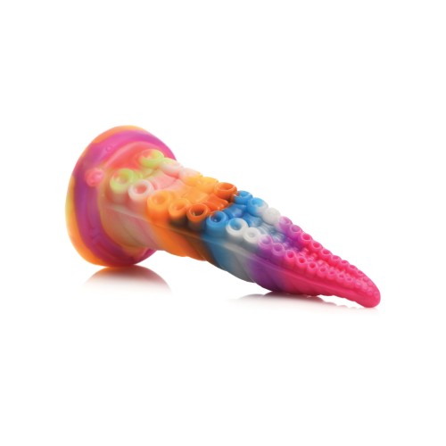 Rainbow Glow-in-the-Dark Tentacle Dildo