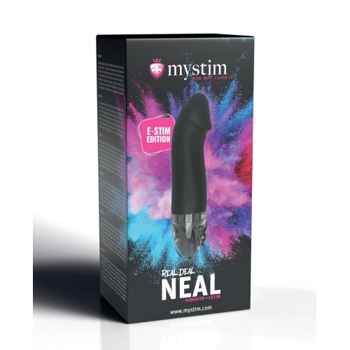 Mystim Real Deal Neal eStim Vibrator - Black