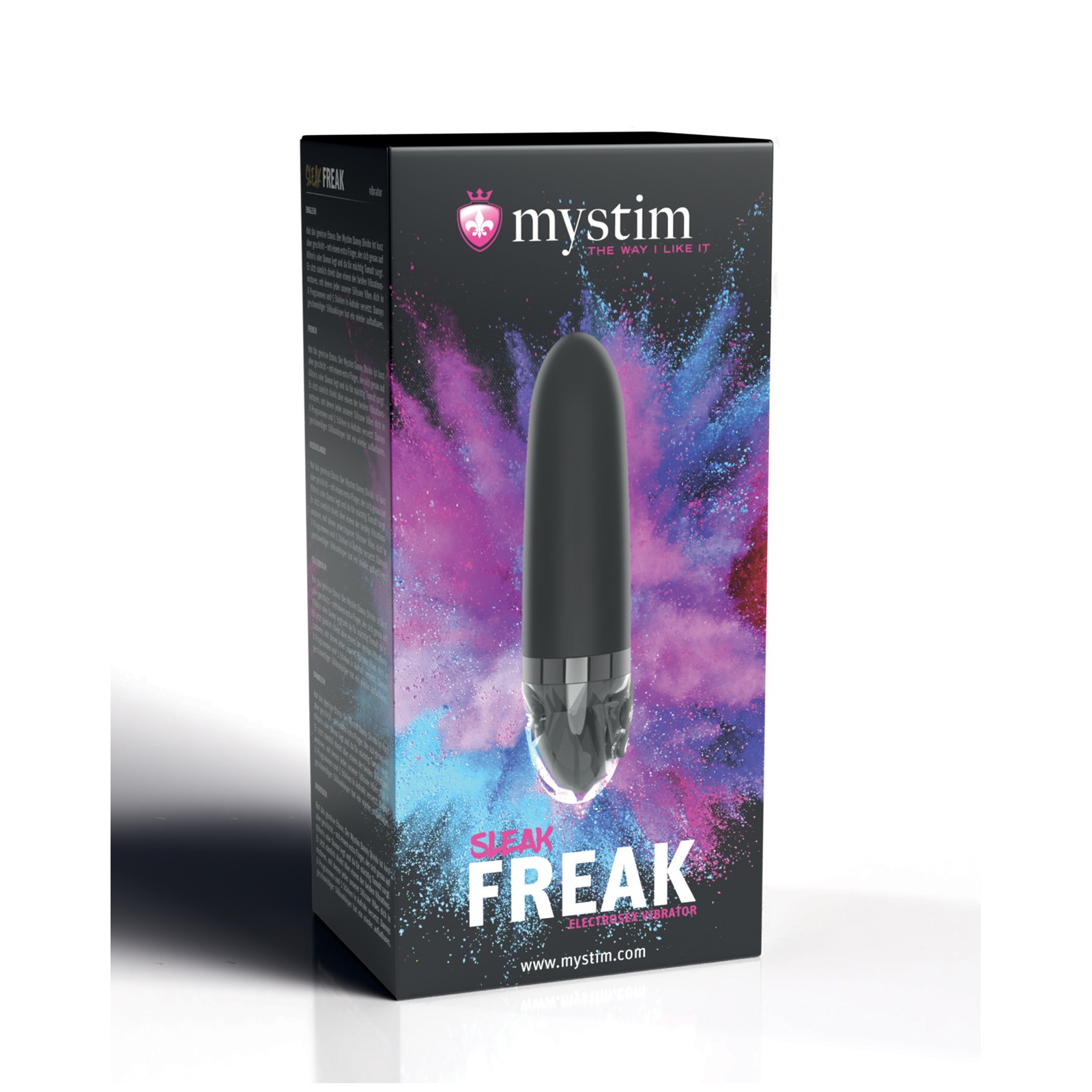 Mystim Sleak Freak Black eStim Vibrator