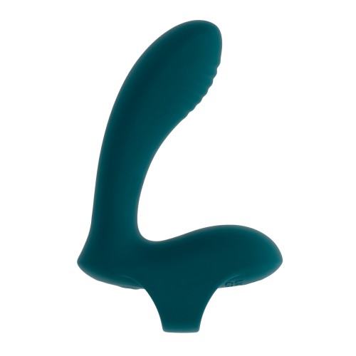 Playboy Pleasure Wrapped Around My Finger Multi Play Vibrator - Dark Teal