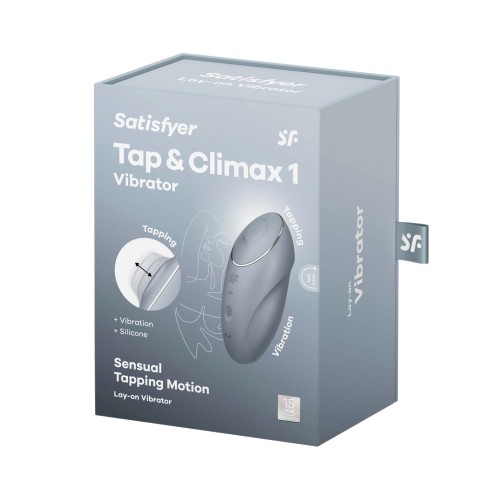 Satisfyer Tap & Climax 1 Blue Grey