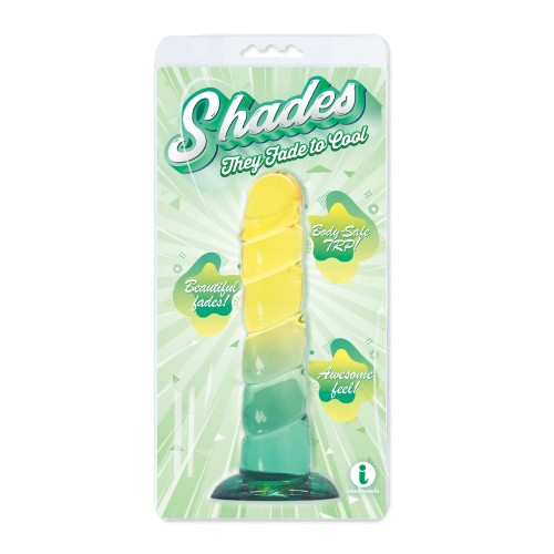 Shades Jelly Swirl TPR Dong Small Yellow/Mint