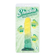 Shades Jelly Swirl TPR Dong Small Yellow/Mint