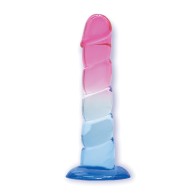 Shades Jelly Swirl TPR Dong Small Pink/Blue Buy Online