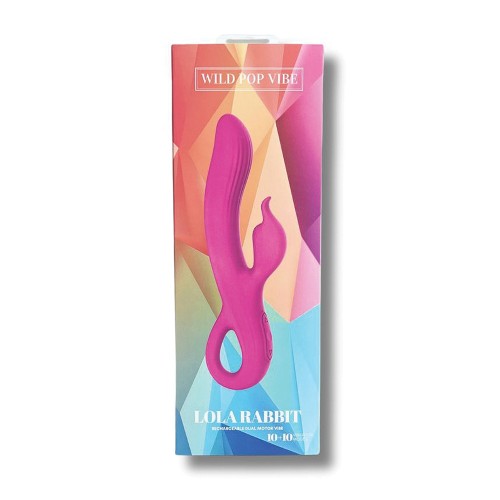 Vibrador Dual Lola Rabbit Wild Pop Rosa - Sensaciones Poderosas