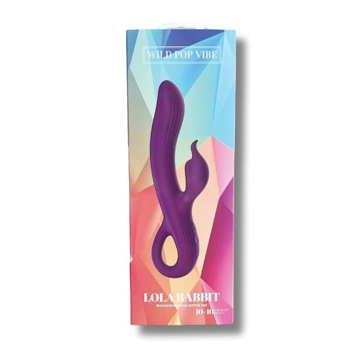 Vibrador Dual Wild Pop Vibe Lola Rabbit - Morado