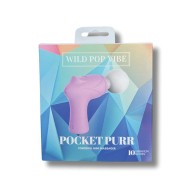 Wild Pop Vibe Mini Masajeador Pocket Purr Lavanda